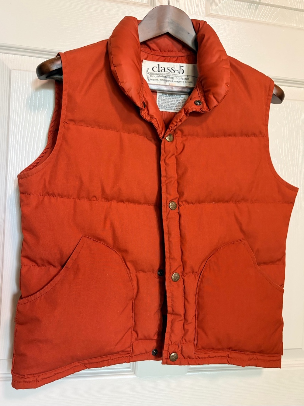 Class 5 Mountaineering down filled vest. ‘Marty McFly’ actual brand style!